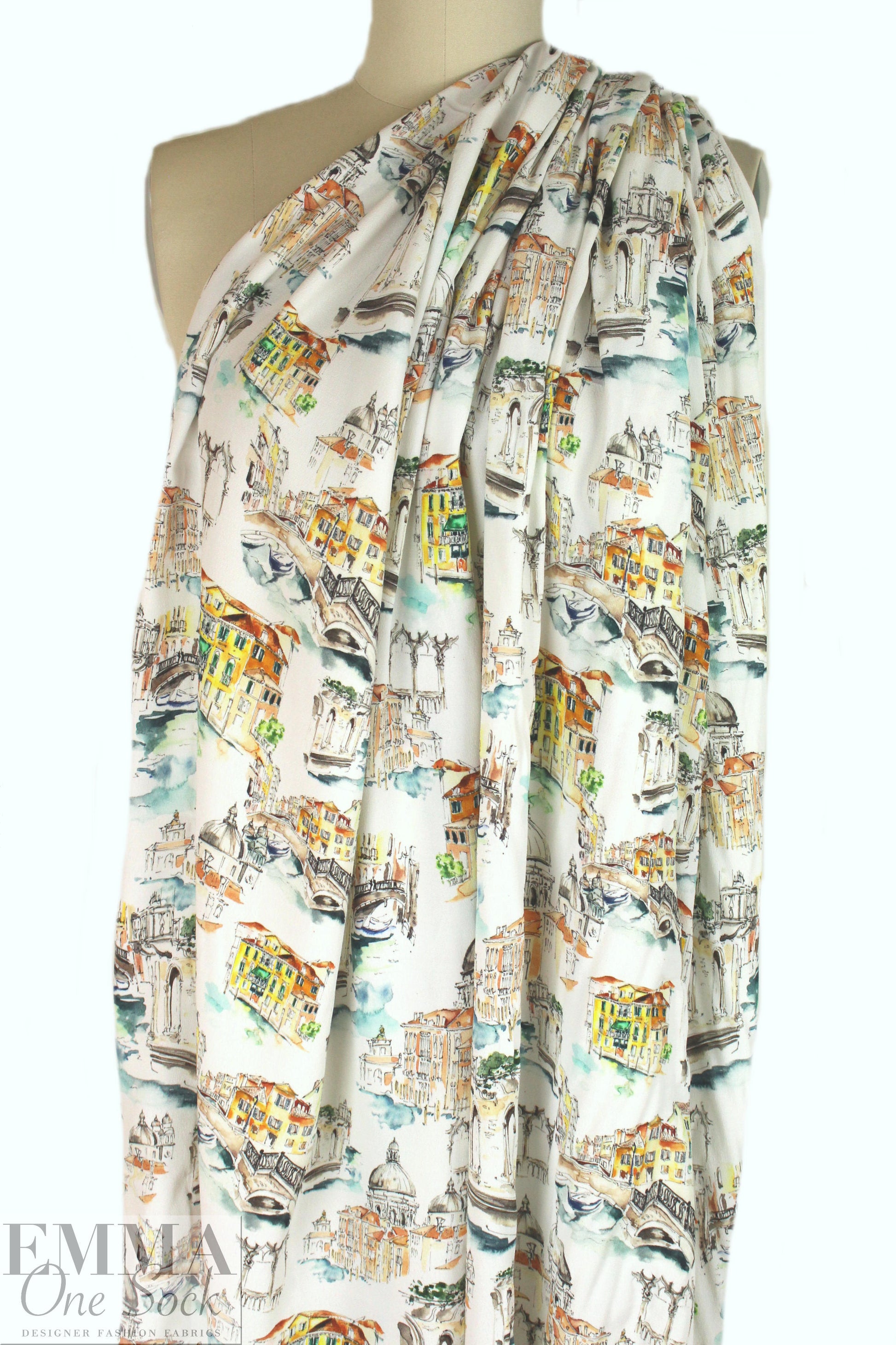 Italian 'European tour' viscose crepe