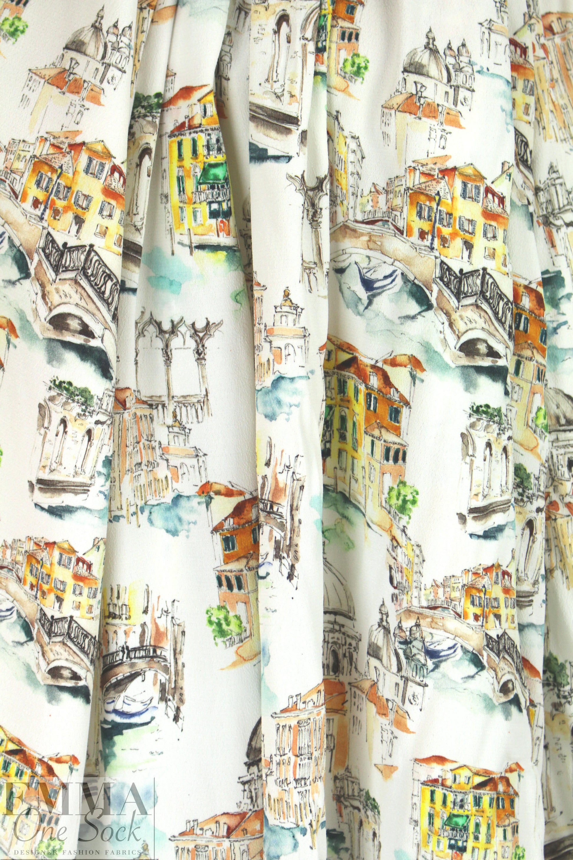 Italian 'European tour' viscose crepe