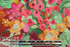 Italian designer painted flowers viscose woven