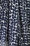 Italian midnight dots viscose crepe .5 yds
