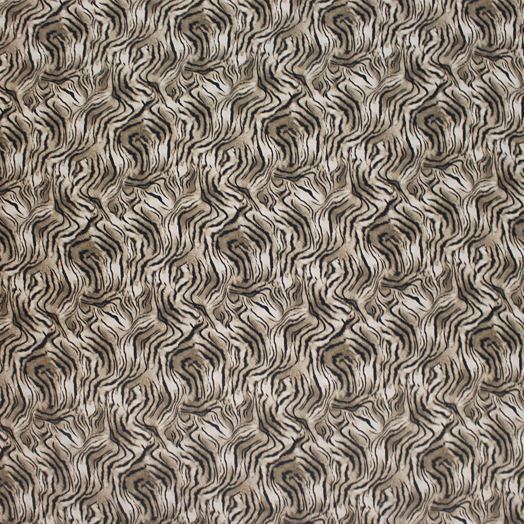 Italian tiger stripe printed viscose crepe woven 3 yds