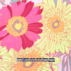 deadstock 'sunny floral' semi-sheer viscose crepe woven .625 yds