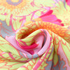 deadstock 'sunny floral' semi-sheer viscose crepe woven .625 yds