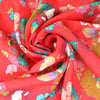 Italian 'vibrant floral' viscose crepe woven 1.5 yd