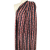 Italian 'coffee chain' viscose pebble crepe woven - spice/black 2.25 yd