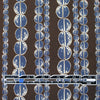 Italian 'coffee chain' viscose pebble crepe woven - navy/French roast .8 yds