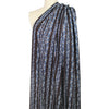 Italian 'coffee chain' viscose pebble crepe woven - navy/French roast 1.125 yds
