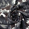 N0. 21 deadstock floral semi-opaque viscose crepe woven 1.125 yds