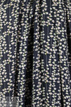 viscose crepe woven - navy/pink blossoms Oeko-Tex 1.625 yds
