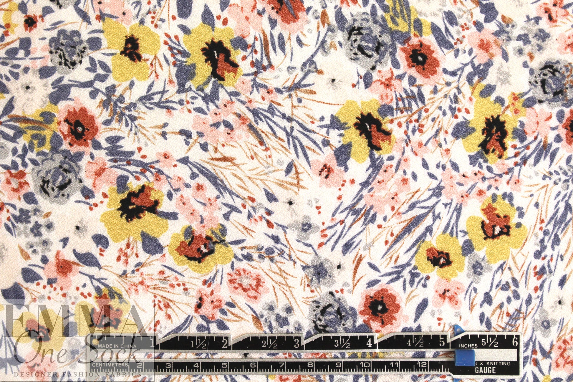 wildflower drapey viscose crepe no. 2, Oeko-Tex certified