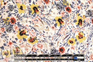 wildflower drapey viscose crepe no. 2, Oeko-Tex certified 2 yds
