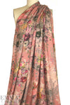 digital 'painterly bouquet' viscose crepe Oeko-Tex certified  1.625 yd
