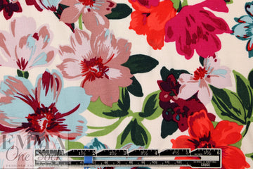 Italian vintage-y floral viscose crepe