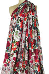 Italian vintage-y floral viscose crepe