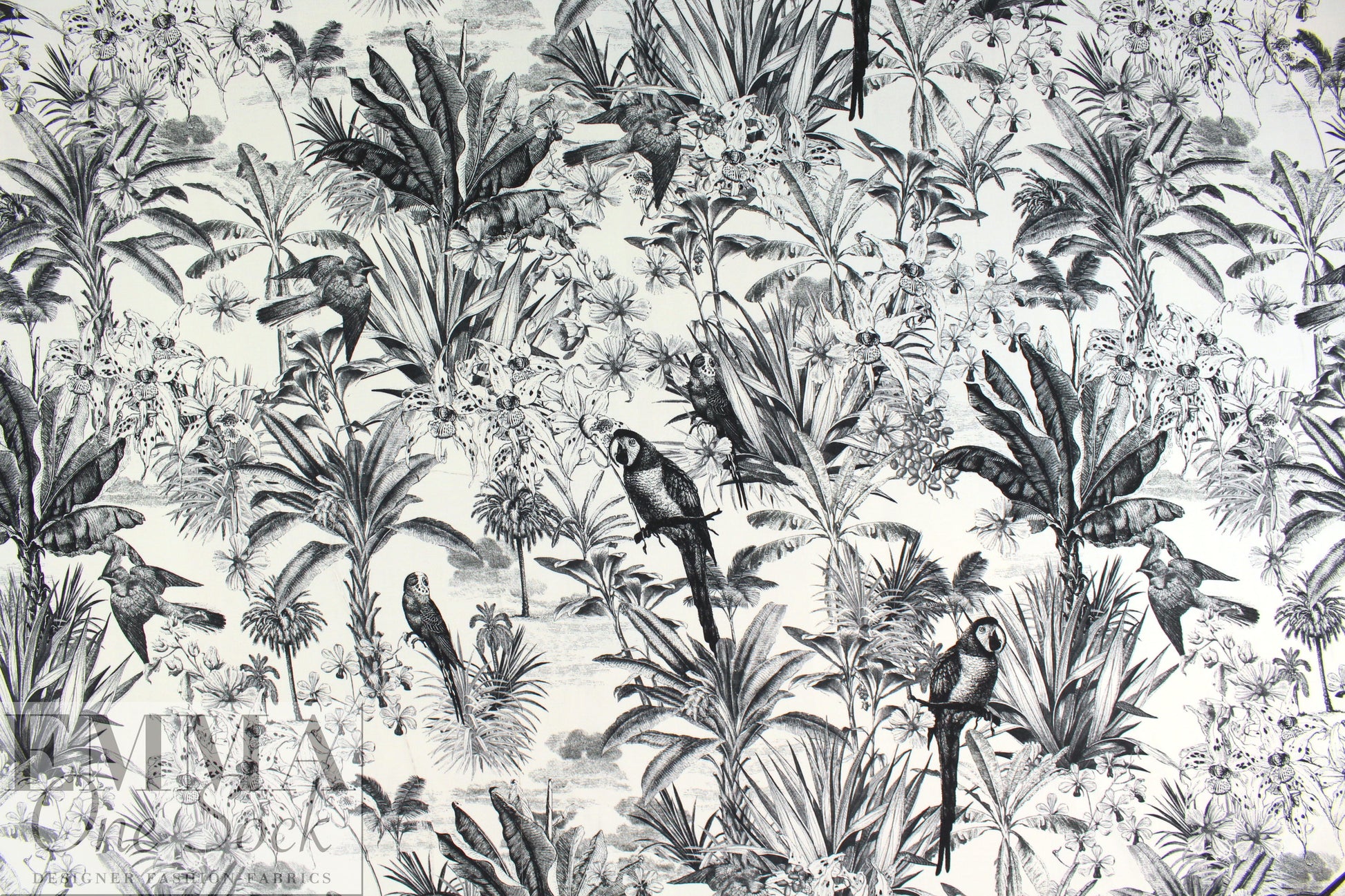 Italian paradise illustrated viscose crepe 1.5 yds