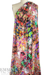 Italian Caval1i signed, printed viscose crepe - floral prism 1.625 yd