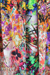Italian Caval1i signed, printed viscose crepe - floral prism 2 yd