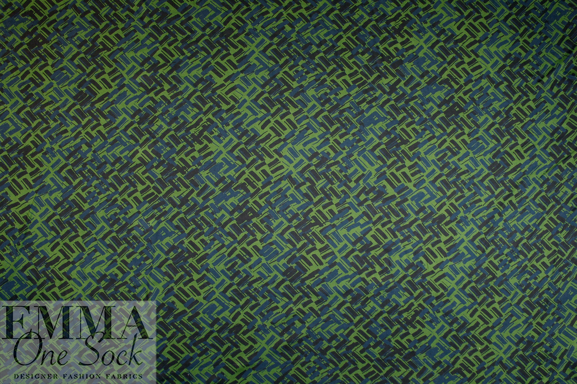 Italian 'inky dashes' viscose crepe 1.375 yd