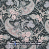 'dusty pink paisley' printed rayon crepe woven 1.4 yds