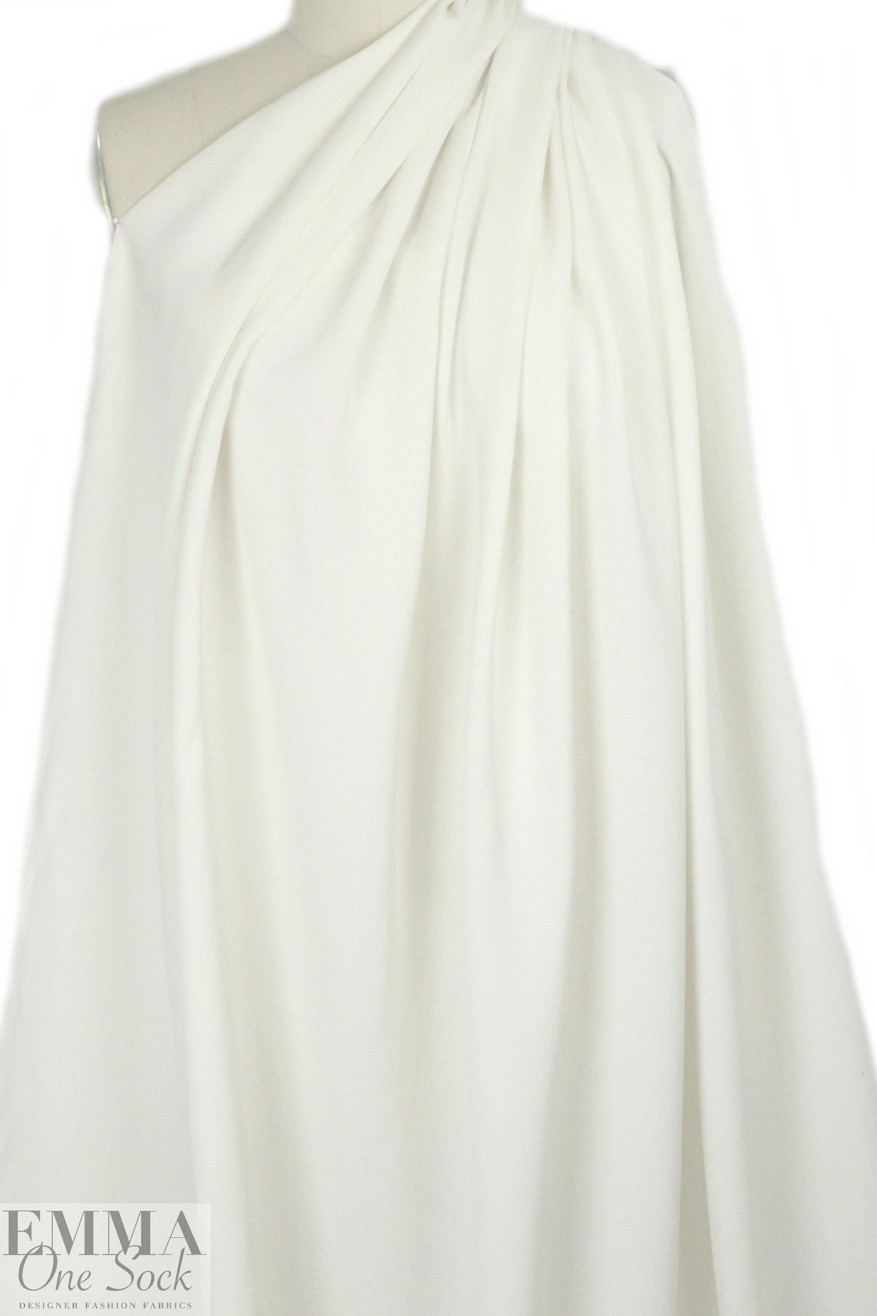 Italian dress weight viscose crepe - cream