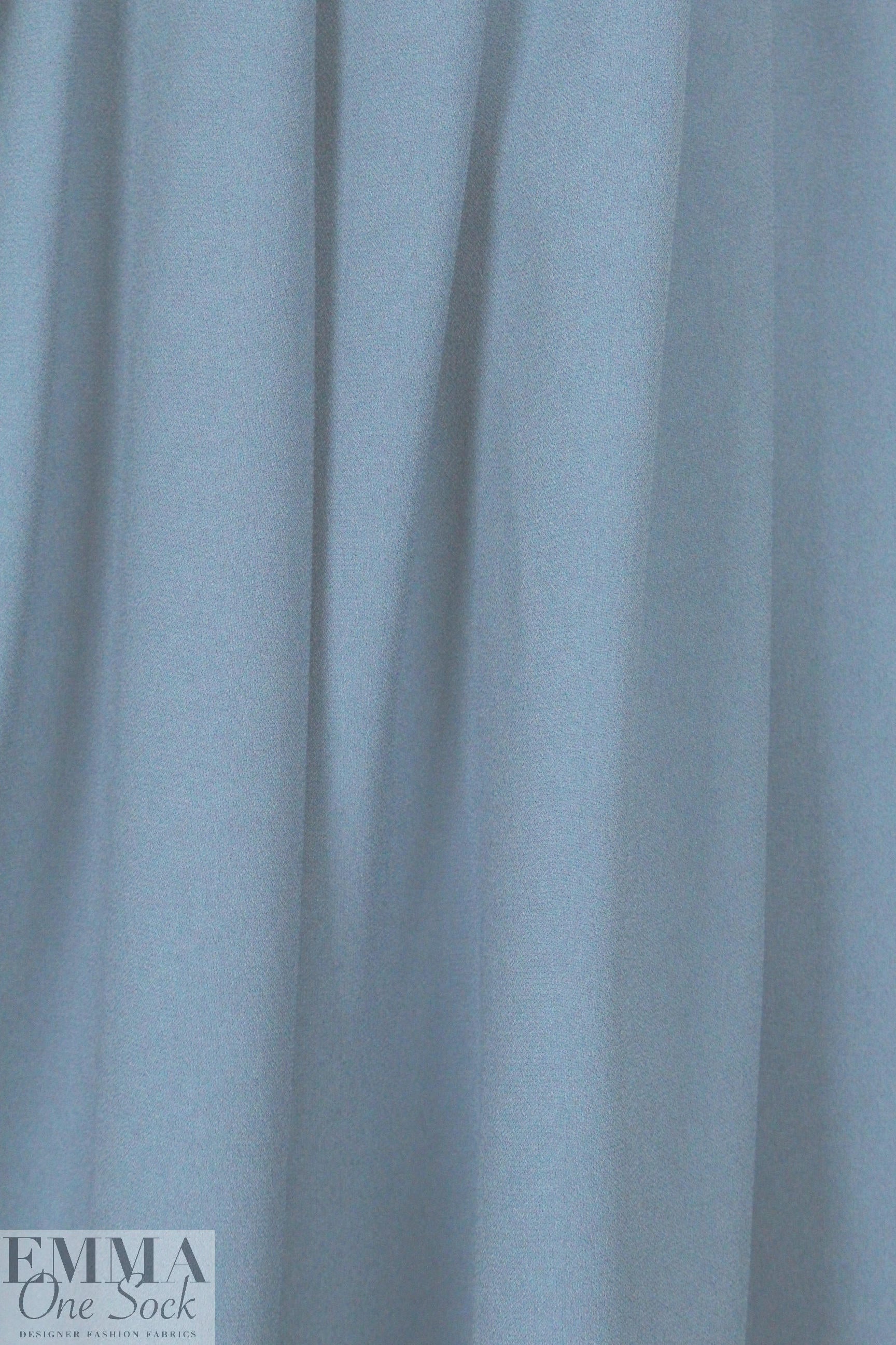 Italian dress weight viscose crepe - slate blue