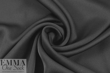 Italian dress weight viscose crepe - black