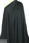 Italian dress weight viscose crepe - black
