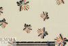 Italian striped flowers viscose crepe woven