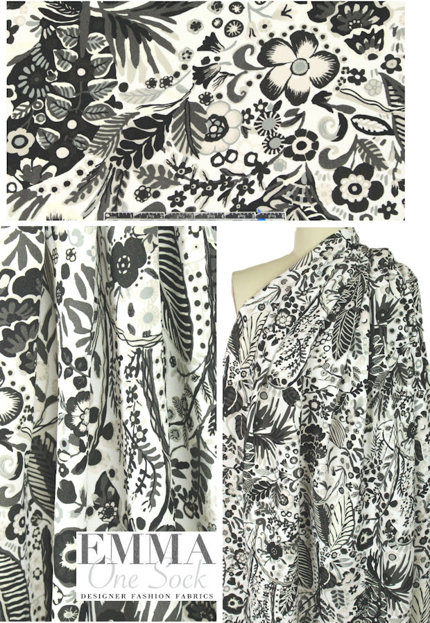 3.1 Phi11ip Lim stylized flowers viscose stretch georgette