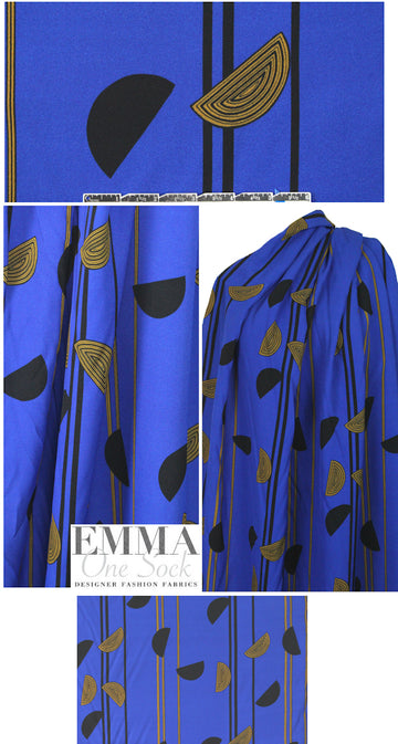3.1 Phi11ip Lim edgy graphic viscose crepe -ultramarine