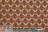 French spice plume motif crepe-textured woven
