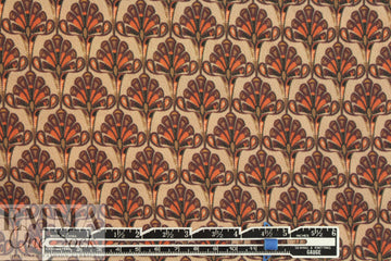 French spice plume motif crepe-textured woven 1.375 yds