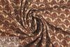 French spice plume motif crepe-textured woven 1.375 yds