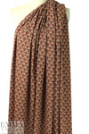 French spice plume motif crepe-textured woven