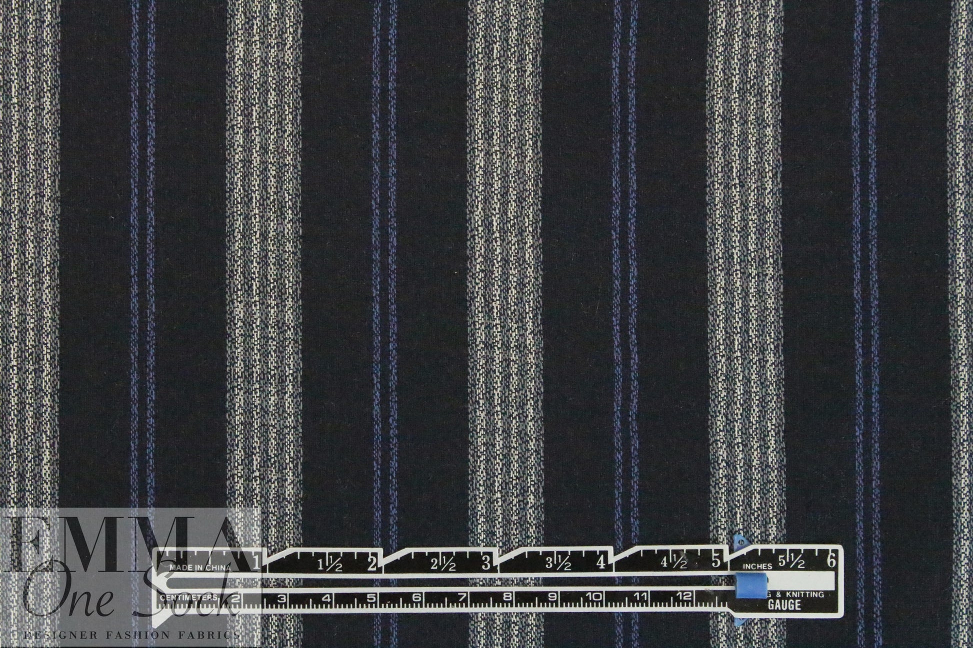 CA designer viscose crepe woven - yarn dyed stripe