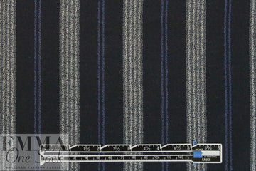 CA designer viscose crepe woven - yarn dyed stripe
