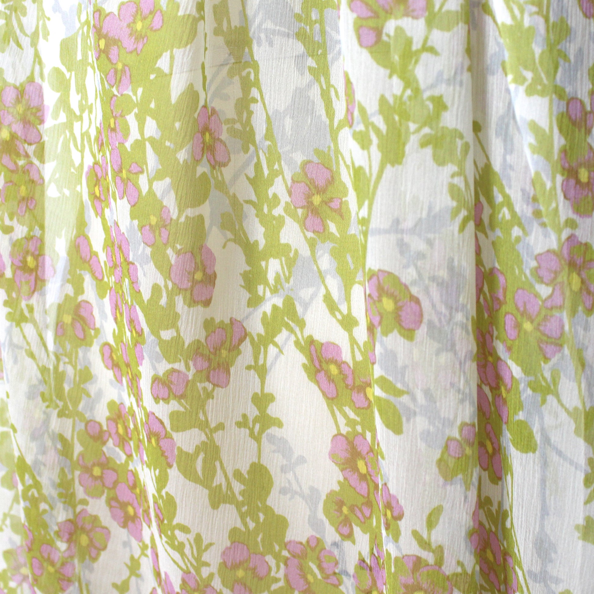 Italian 'vineyard floral' crinkle texture viscose yoryu