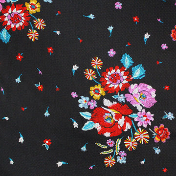 Italian 'embroidered flowers' blouseweight viscose dobby