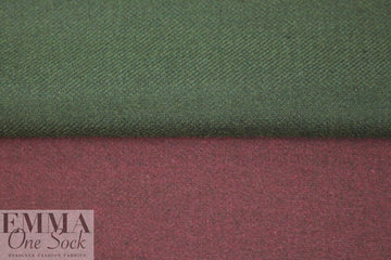 The0ry doubleface stretch coating - wine/olive .875 yds