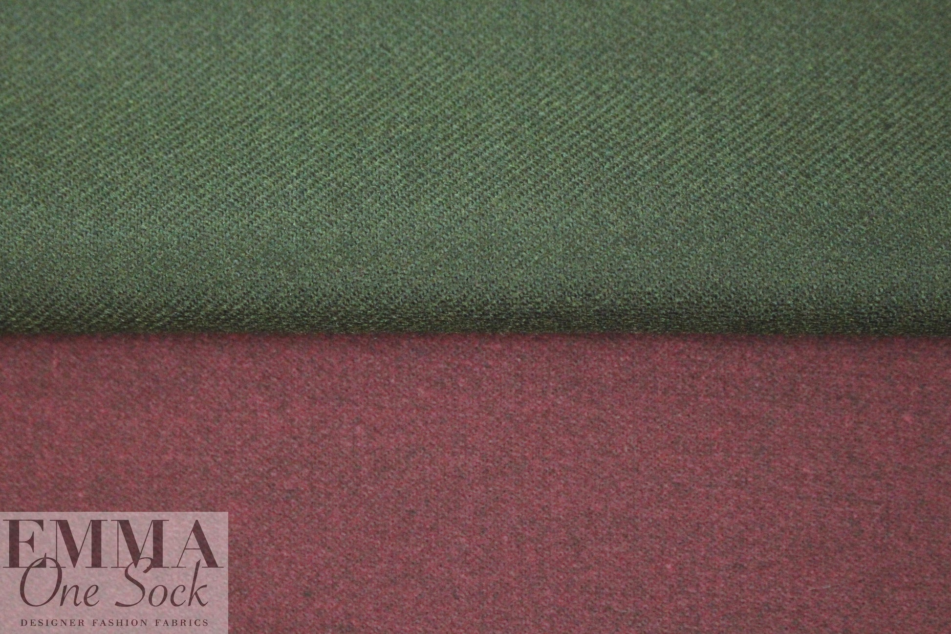 The0ry doubleface stretch coating - wine/olive 1.625 yds