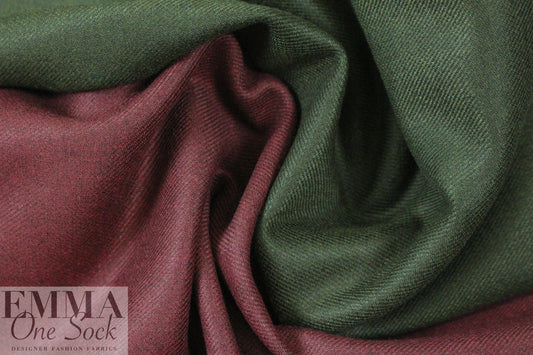 The0ry doubleface stretch coating - wine/olive