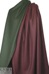 The0ry doubleface stretch coating - wine/olive 1.625 yds