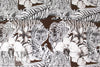 Italian Caval1i signed 'big cat garden' matte jersey knit .625 yds