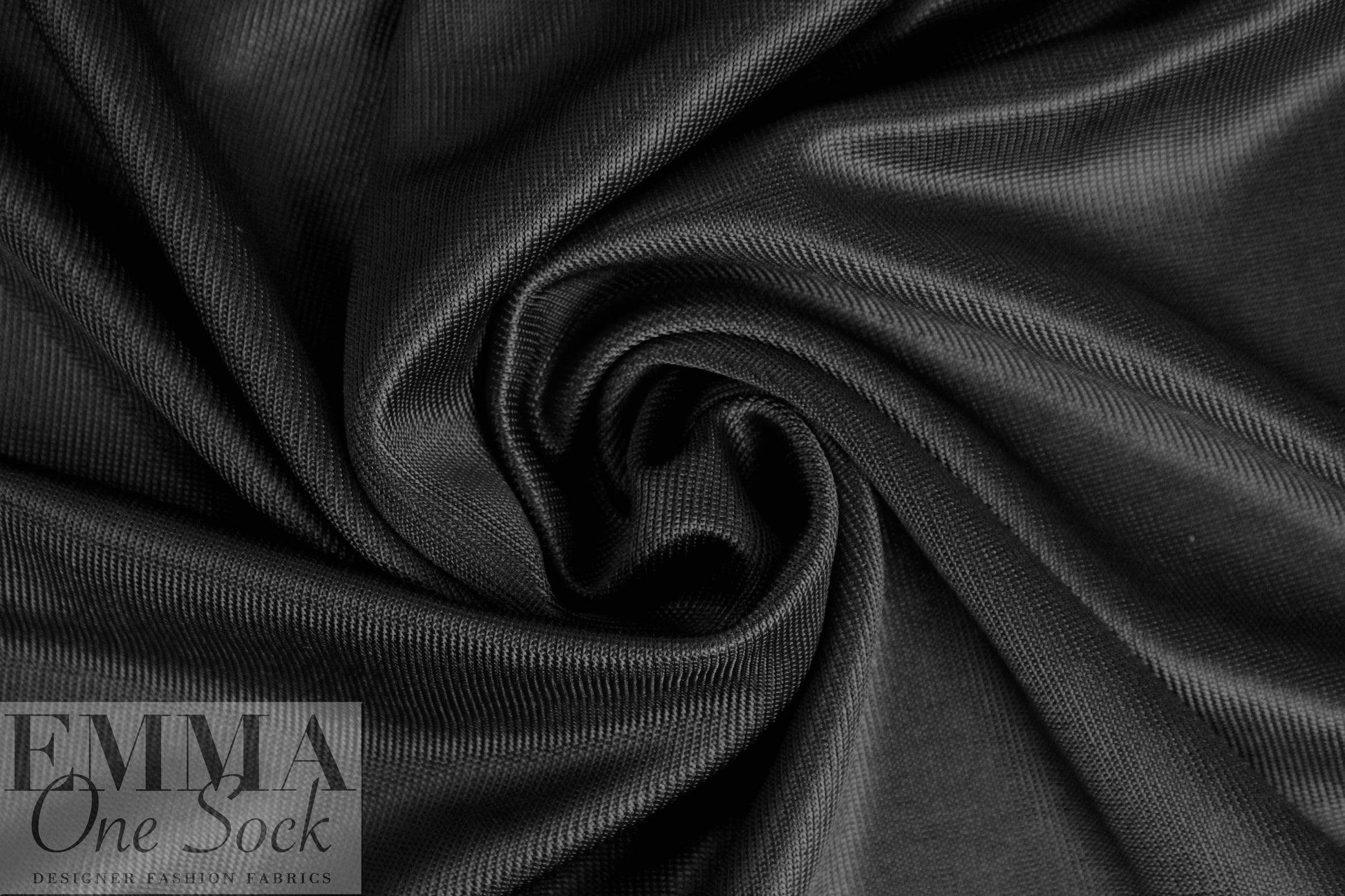 Italian dressy viscose doubleknit - black