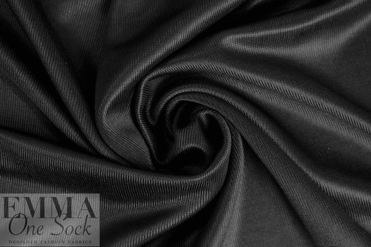 Italian dressy viscose doubleknit - black 2 yds