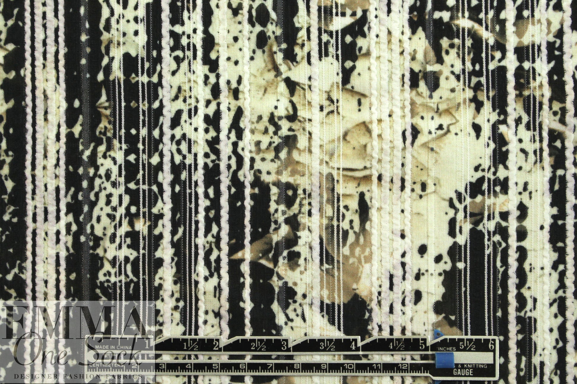 NY designer textured abstract overprinted jacquard