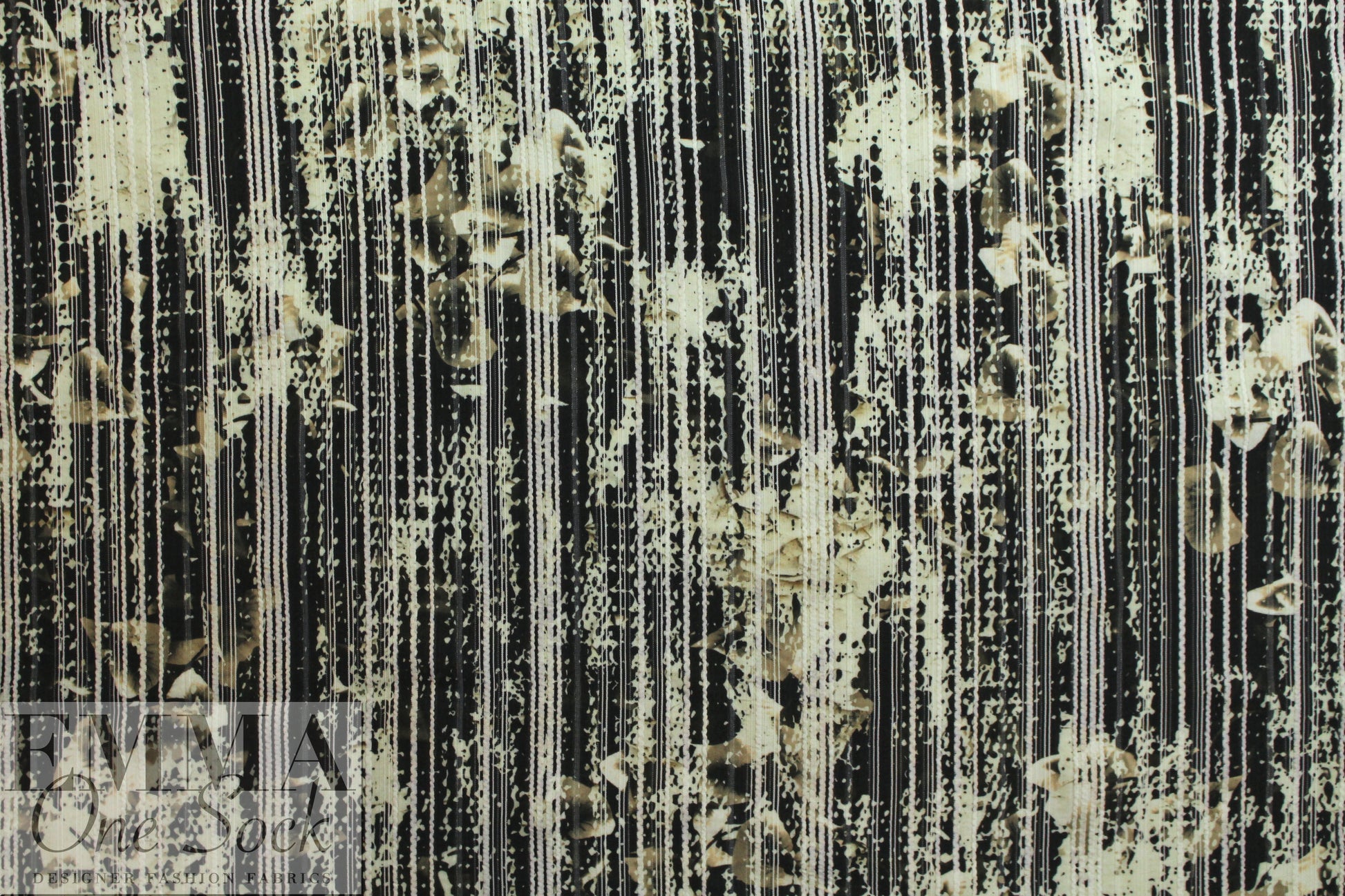 NY designer textured abstract overprinted jacquard