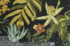 Italian botanical printed viscose jacquard