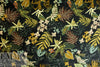 Italian botanical printed viscose jacquard