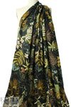 Italian botanical printed viscose jacquard
